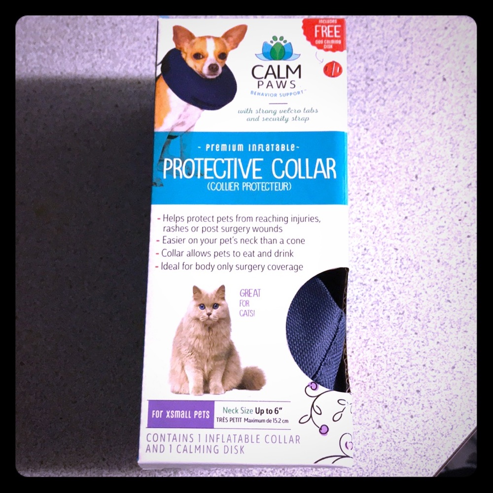 Inflatable pet collar
